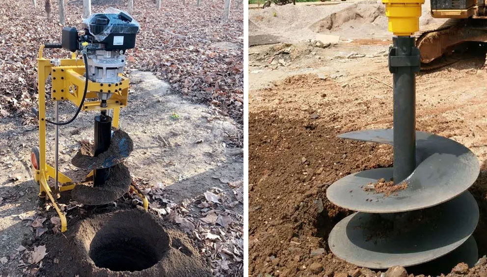 Earth Auger Drilling in Saudi Arabia