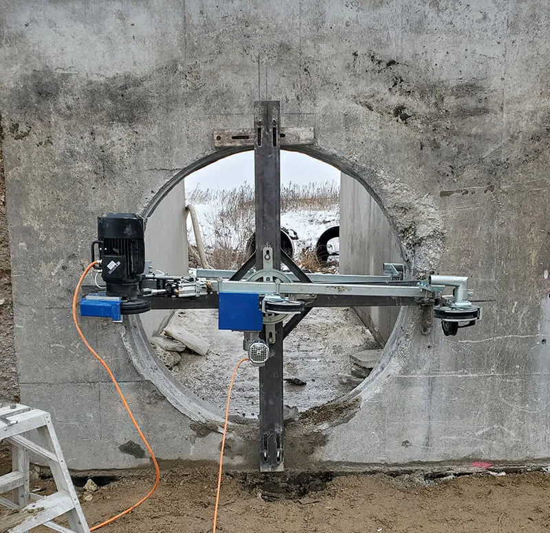 Core drilling detail